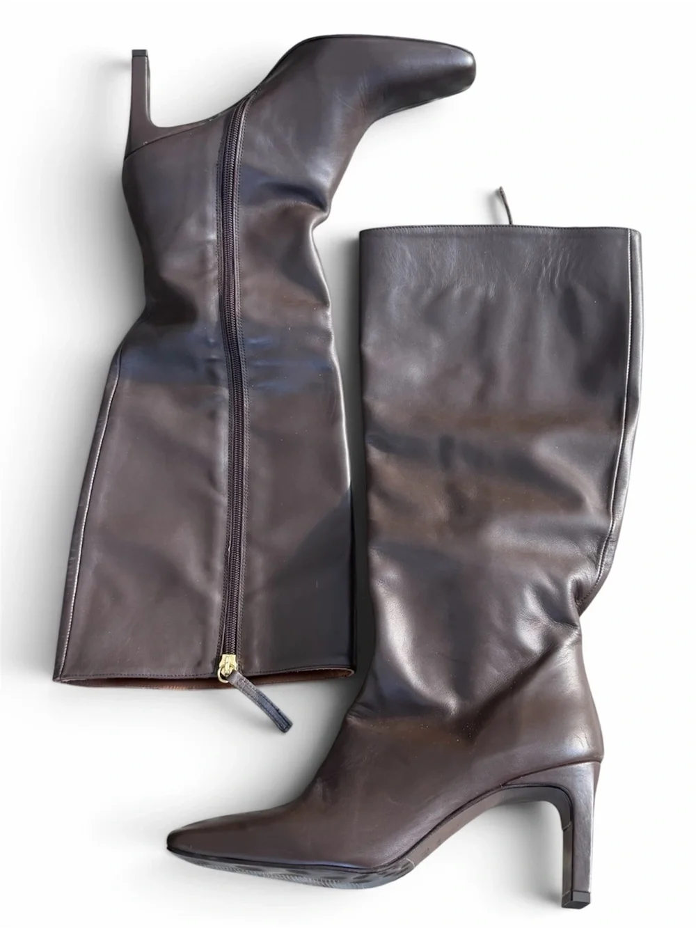 NWOT! Alohas Isobel Boots in Coffee Brown Leather